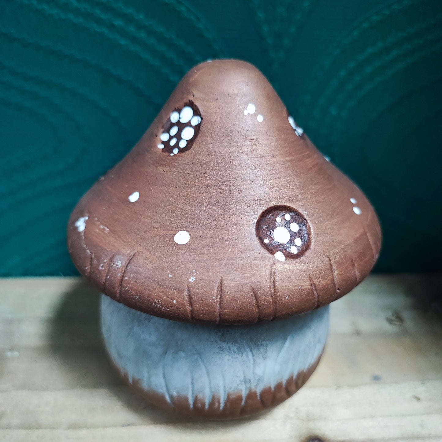 Concrete Mushroom Trinket Box