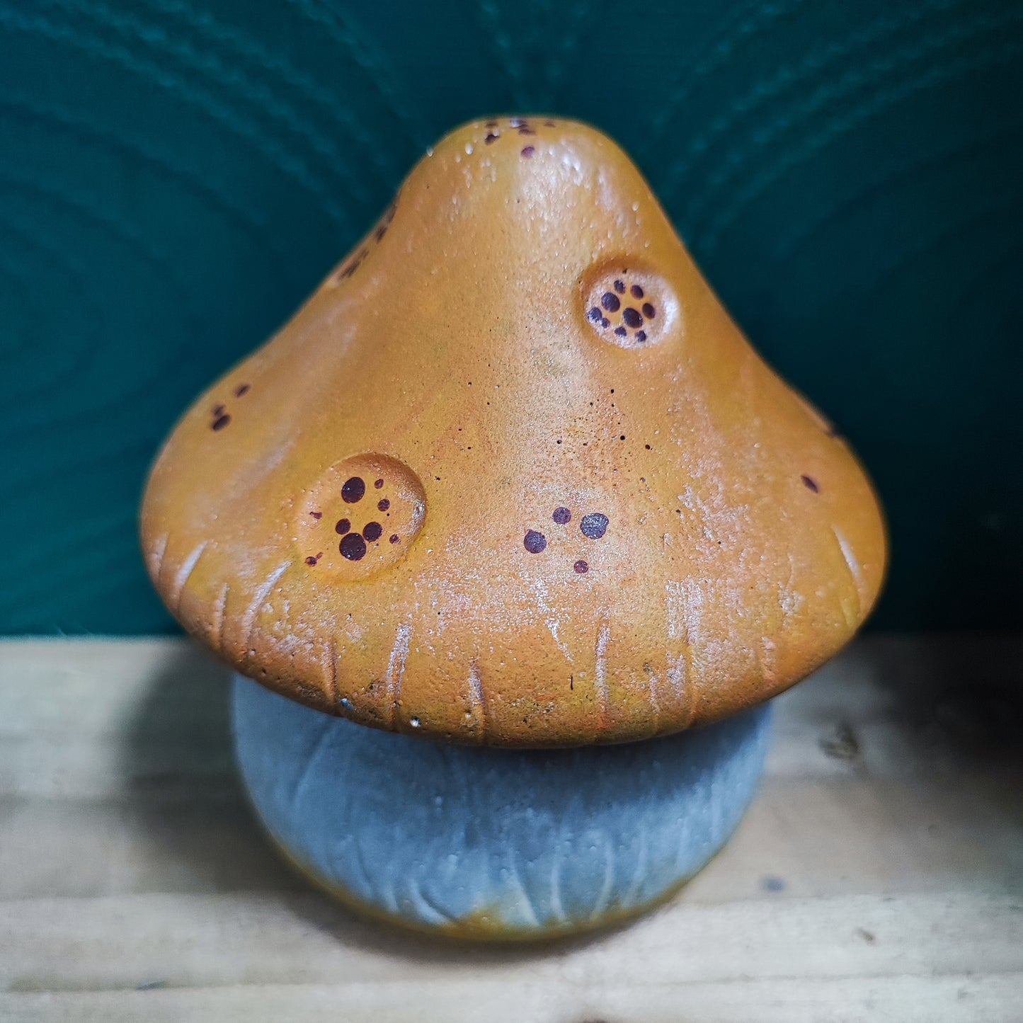 Concrete Mushroom Trinket Box