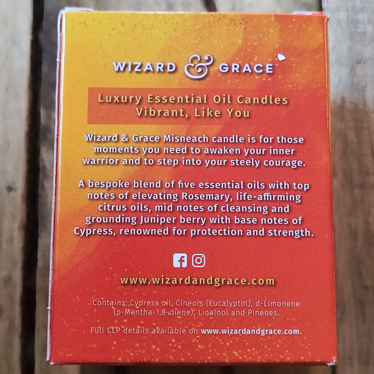 Candle "Misneach" Courage Essential Oils