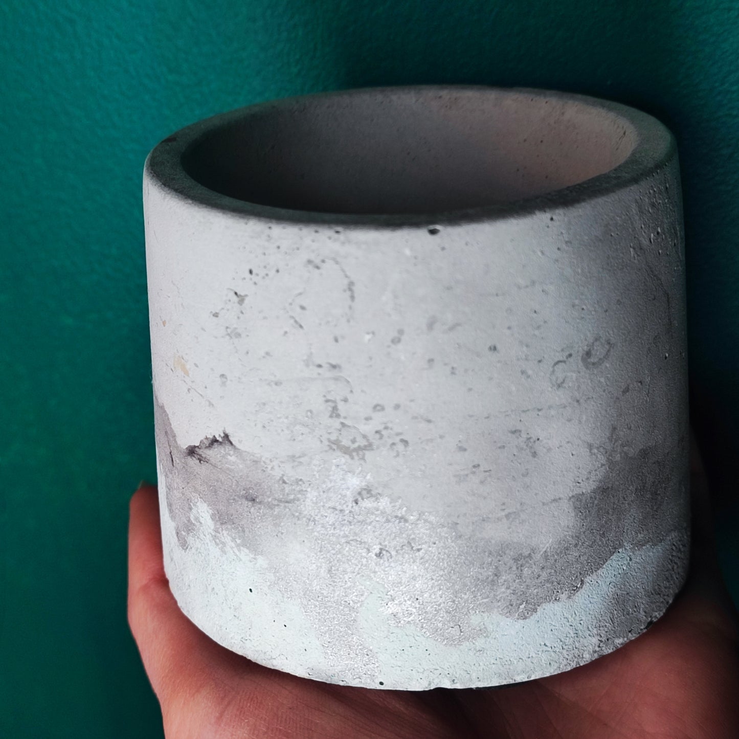 Handpainted Mini Concrete Pots