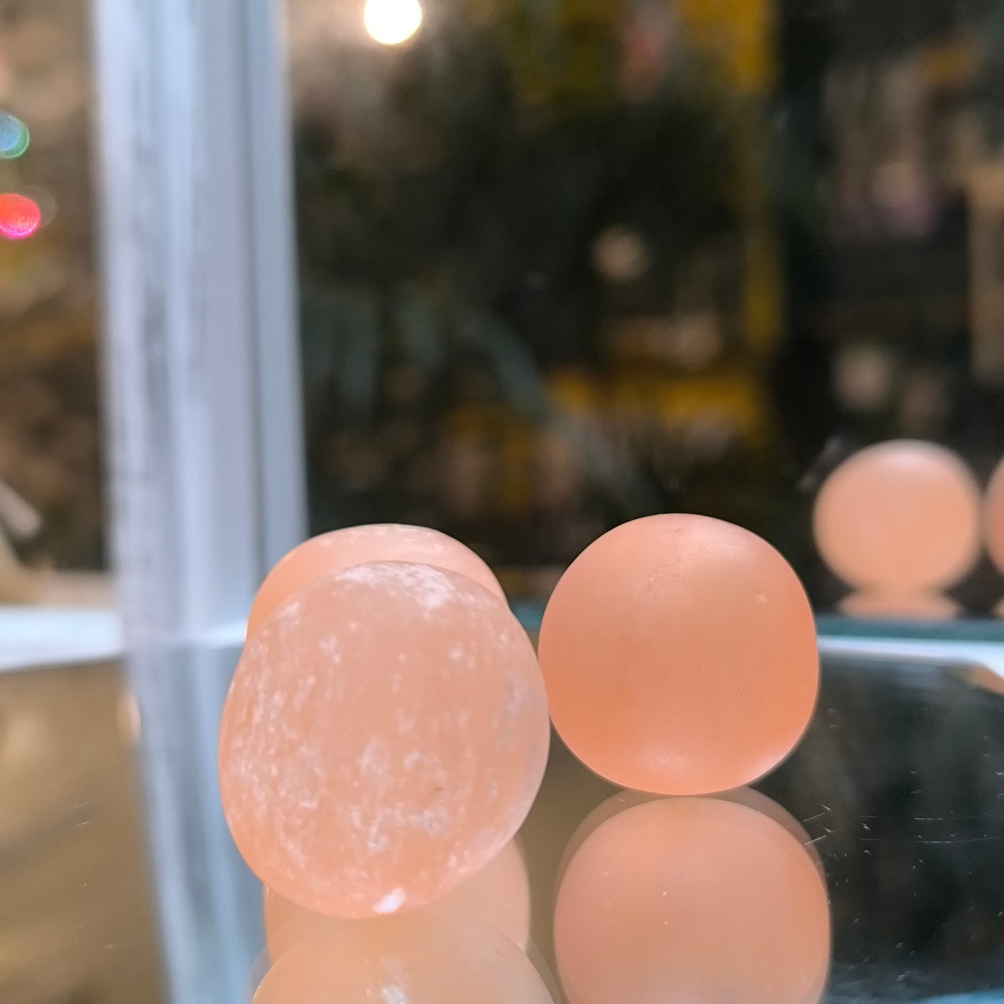 Orange Selenite Spheres