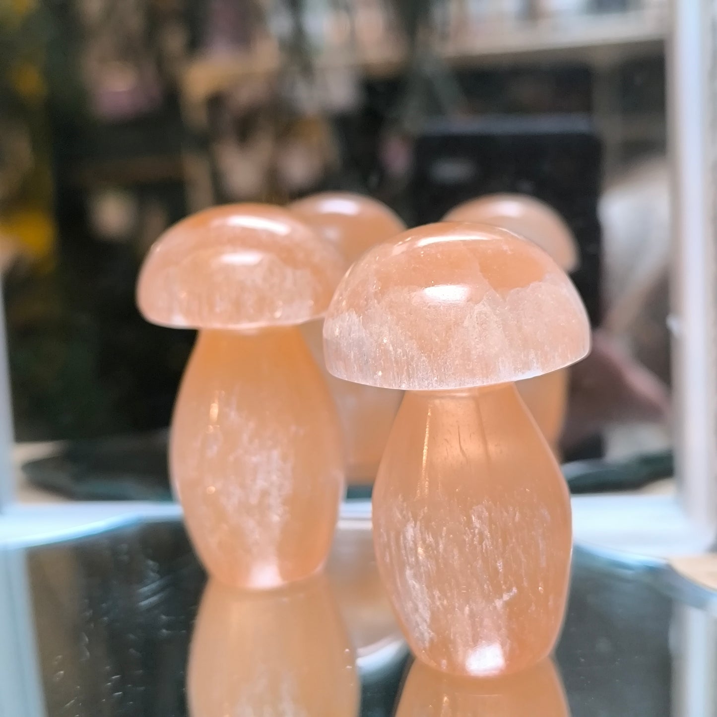 Orange Selenite Mushrooms