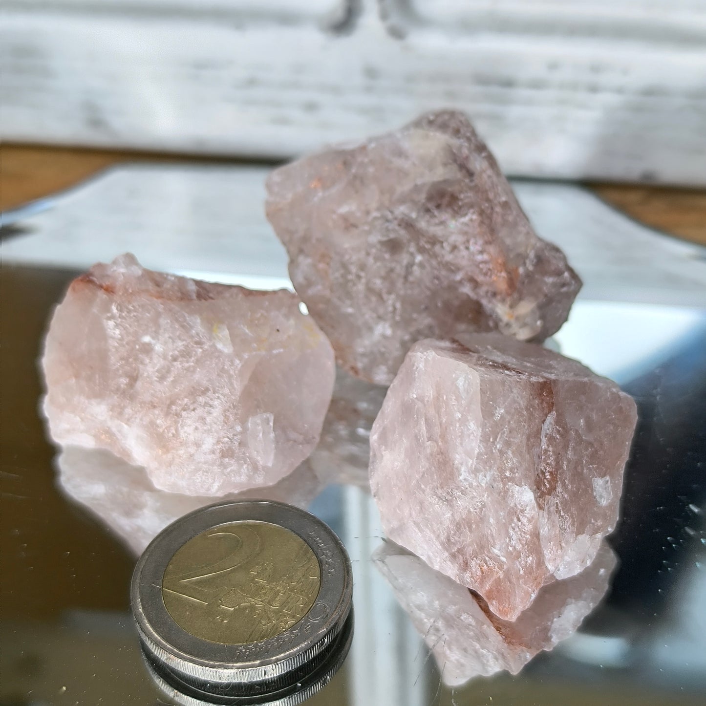 Strawberry Quartz Raw Pieces