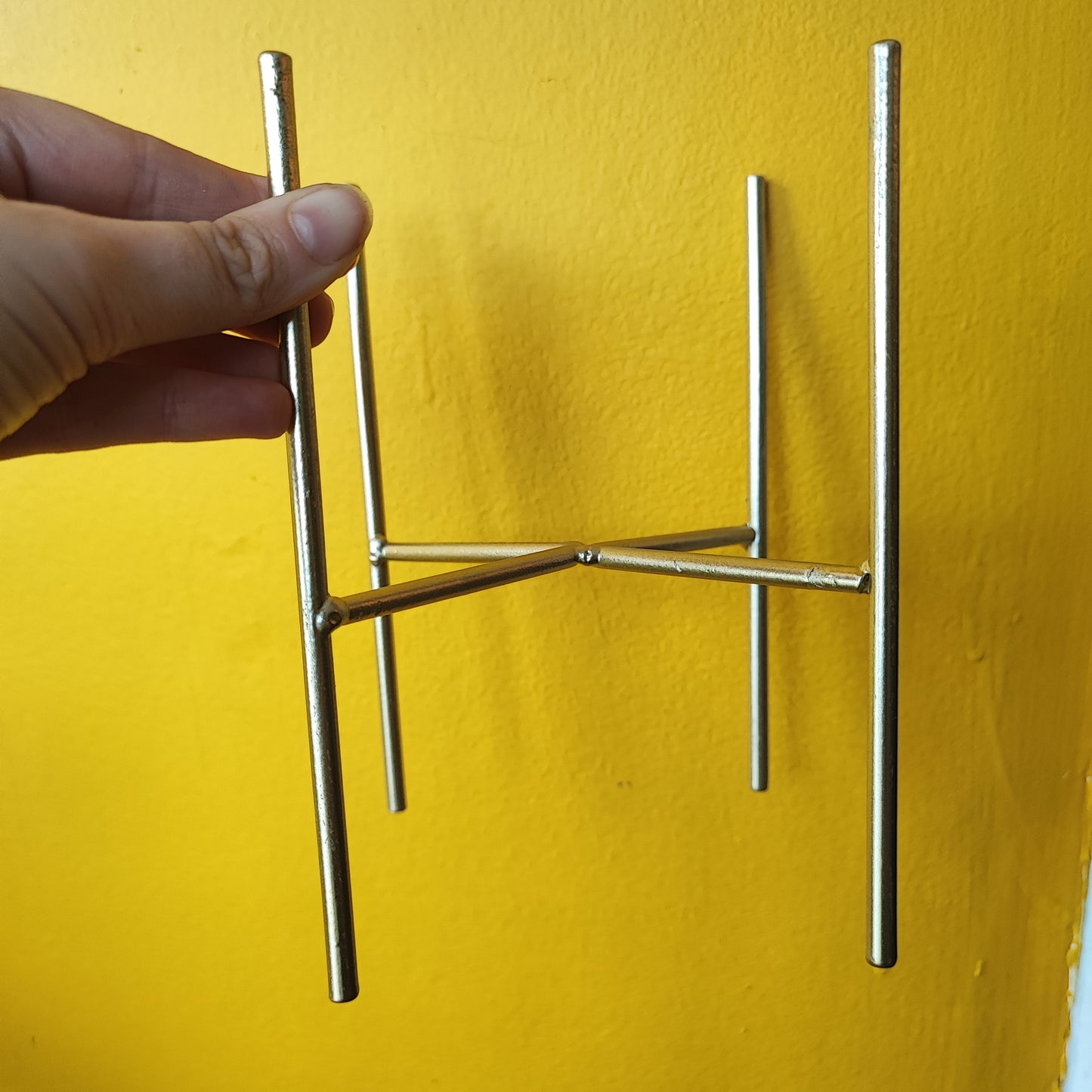 Plant Stand 12cm- Black/Gold