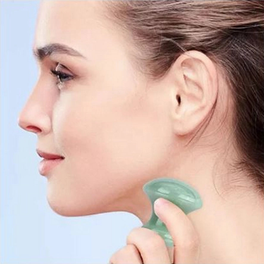 Gua Sha Mushroom - Green Jade