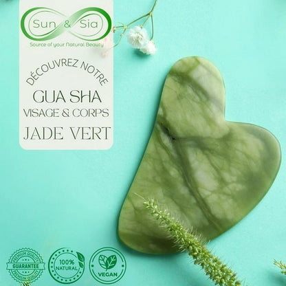 Gua Sha - Green Jade Crystal