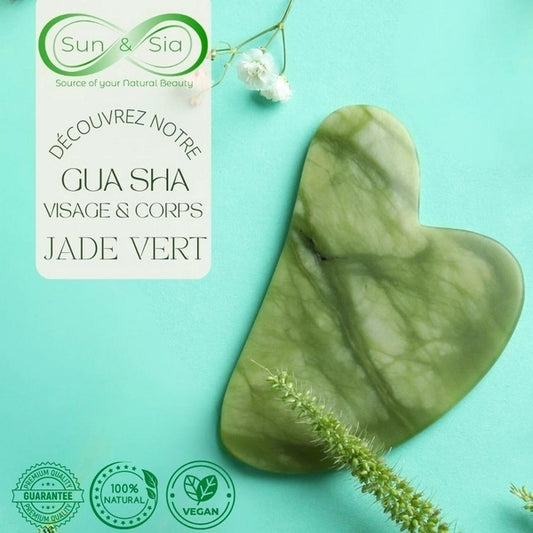 Gua Sha - Green Jade Crystal