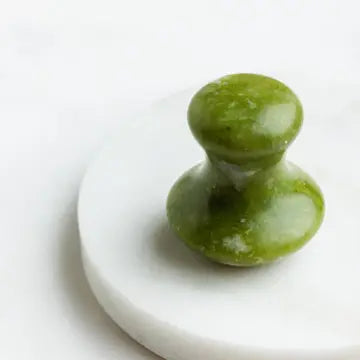 Gua Sha Mushroom - Green Jade