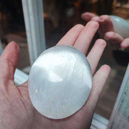 Selenite Palmstone