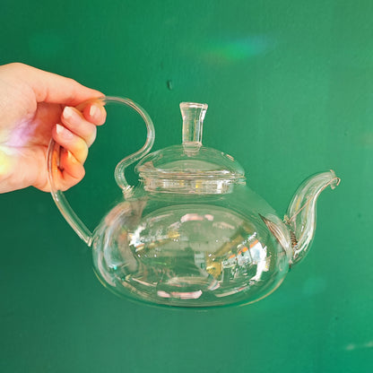 Teapot Glass with Filter- Herbal Tea