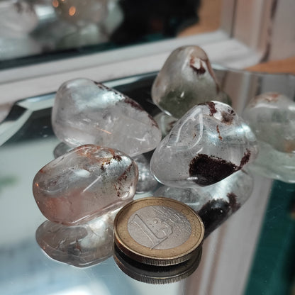 Clear Quartz Tumbles with Inclusions