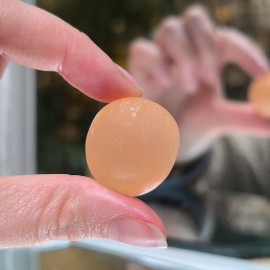 Orange Selenite Spheres