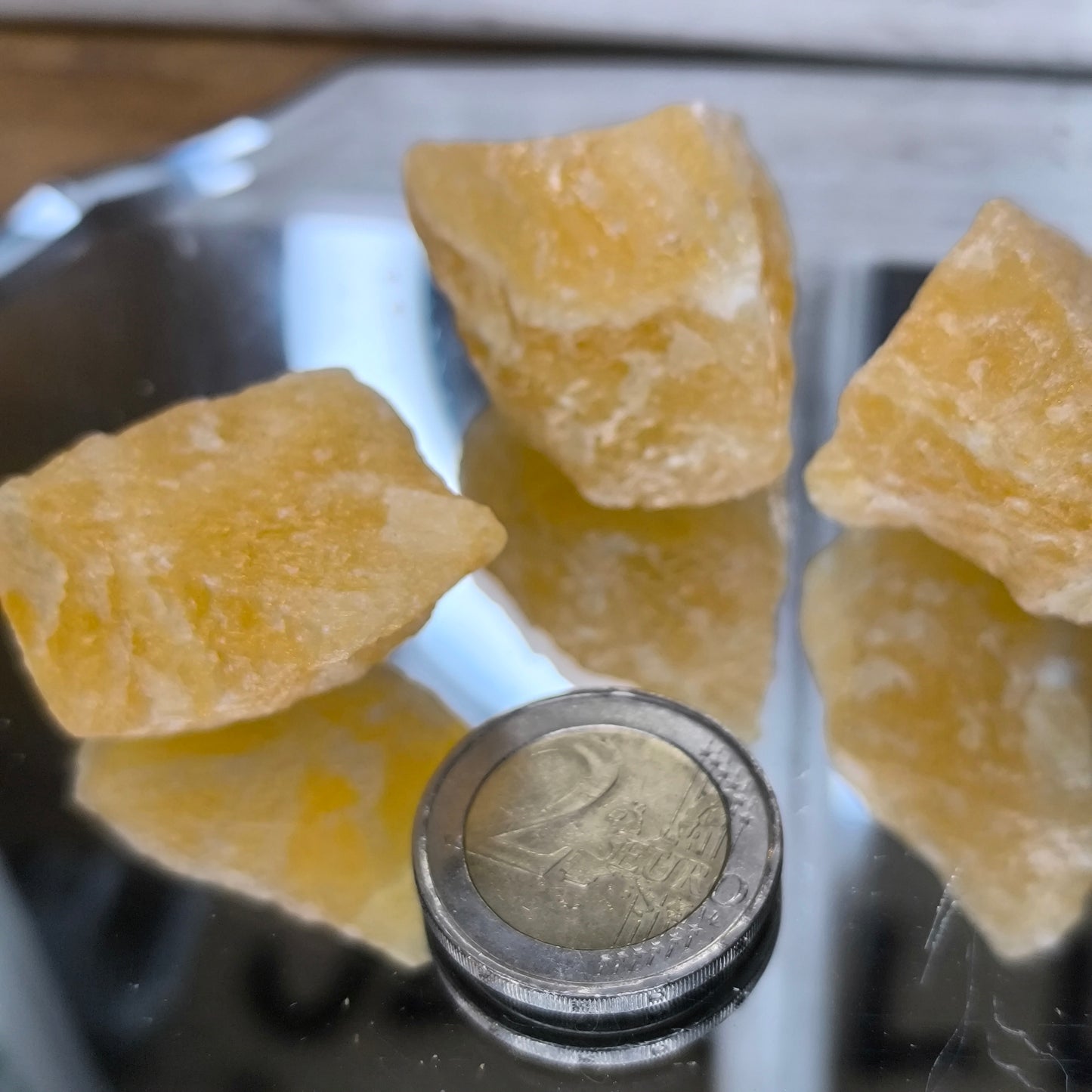 Orange Calcite Raw Pieces