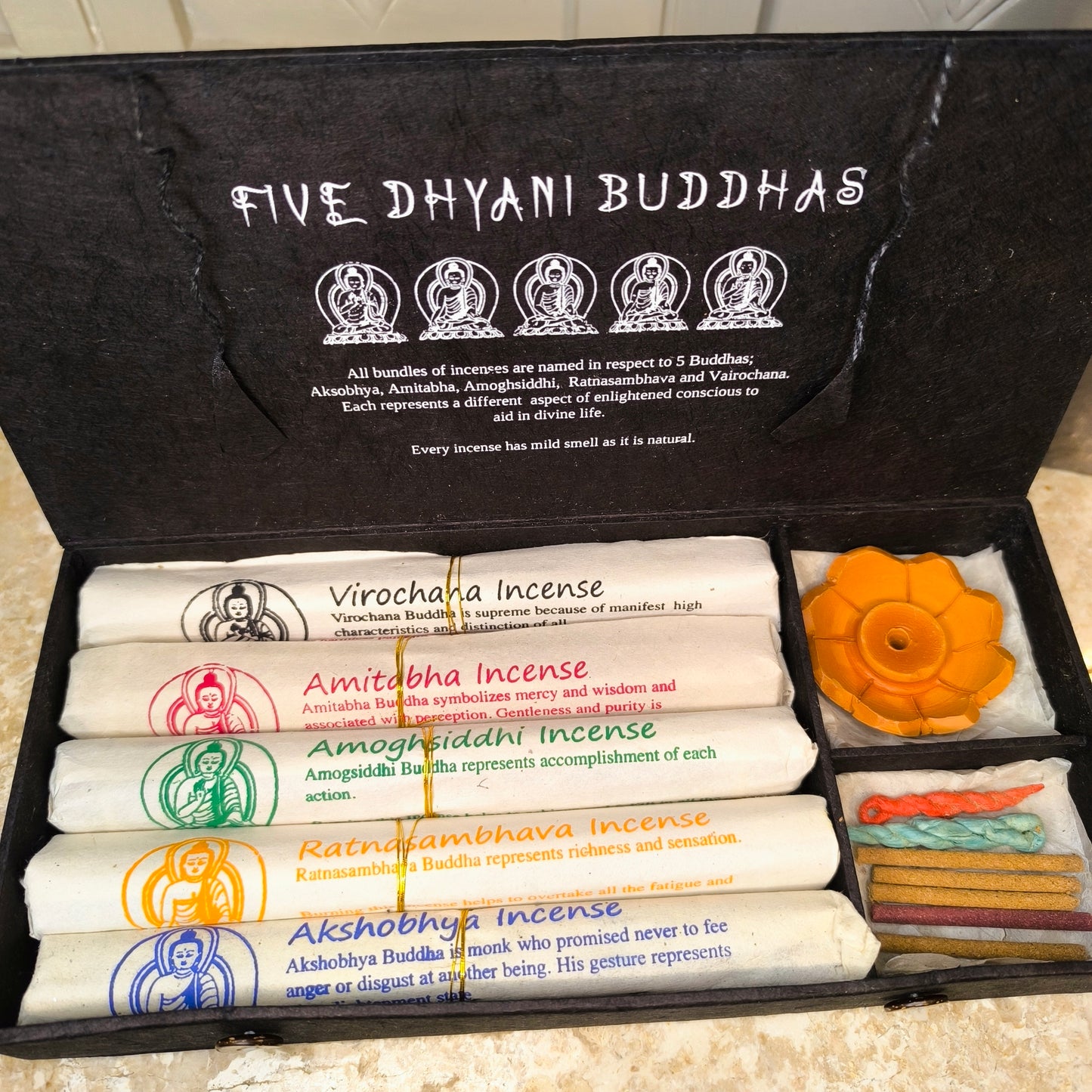 Incense Gift Box - Five Dhyani Buddhas