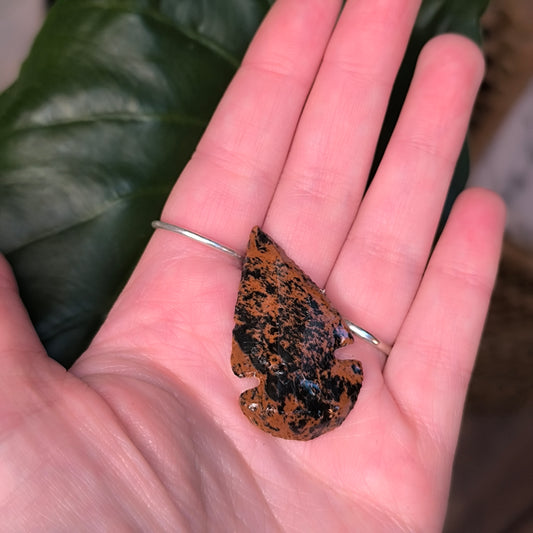 Mahogany Obsidian Arrowhead