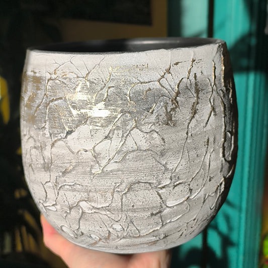 Pot - Evi Antique Silver