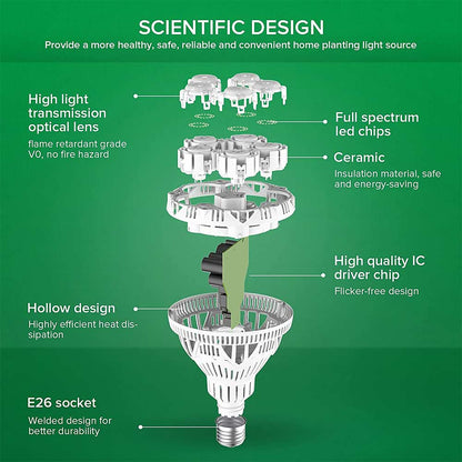 Light Bulb Full Spectrum BR30 24W LED