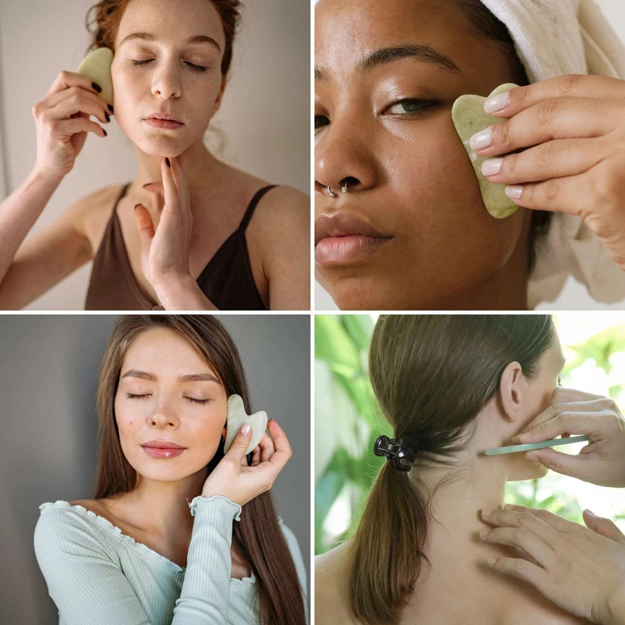 Gua Sha - Green Jade Crystal