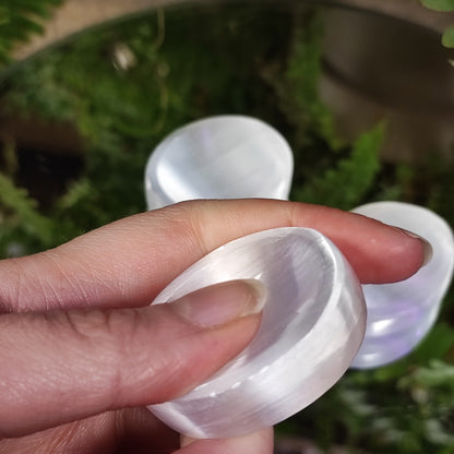 Selenite Worry Stones